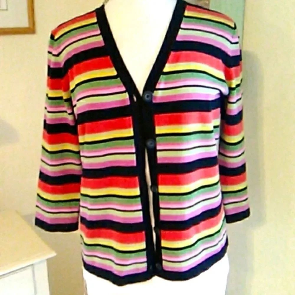 Jones New York Signature Striped Sweater